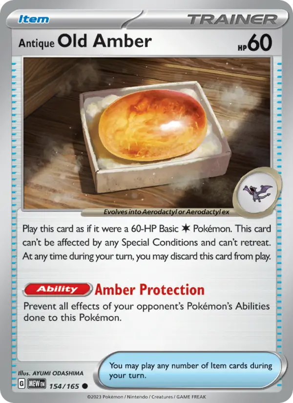 Antique Old Amber - 154 - 151 - LevelupCards.nl