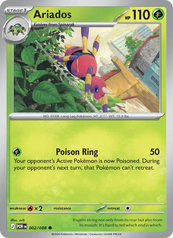 Ariados - 002 - Perfect Order - LevelupCards.nl