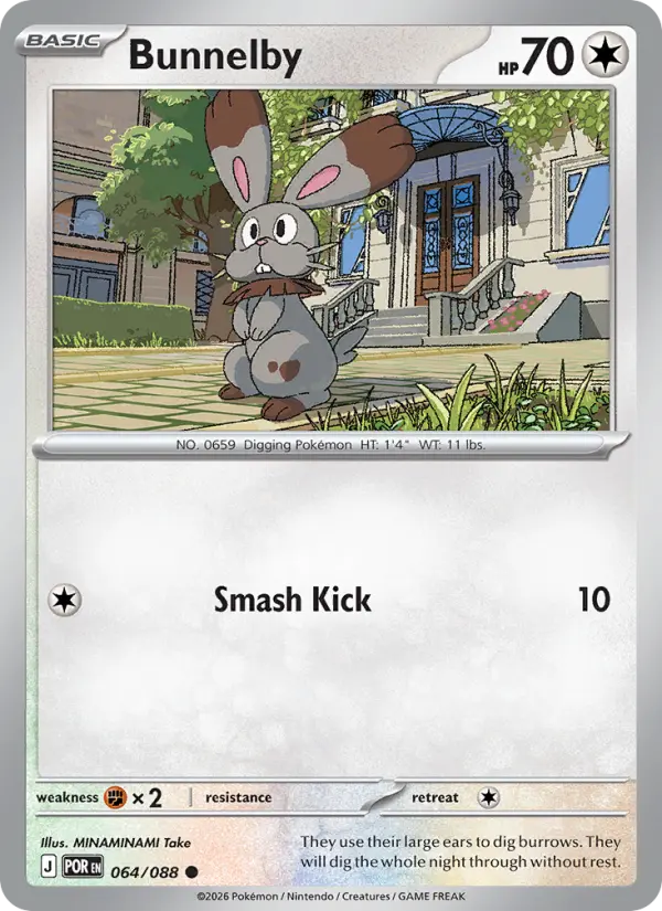 Bunnelby - 064 - Perfect Order - LevelupCards.nl