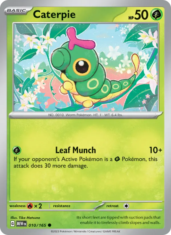 Caterpie - 010 - 151 - LevelupCards.nl