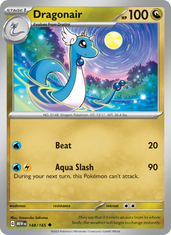 Dragonair - 148 - 151 - LevelupCards.nl