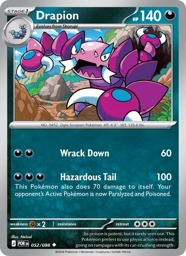 Drapion - 052 - Perfect Order - LevelupCards.nl