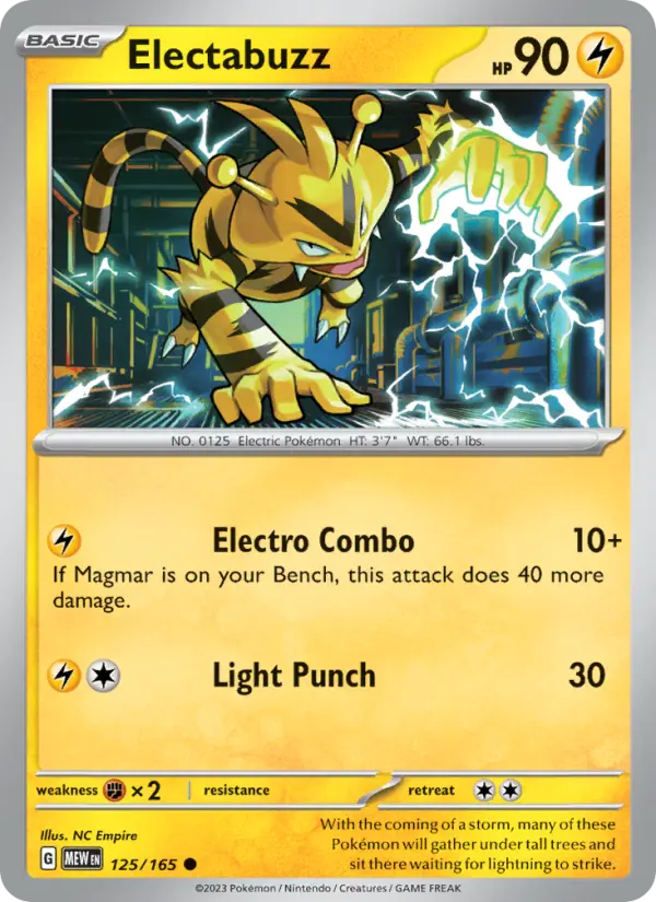 Electabuzz - 125 - 151 - LevelupCards.nl
