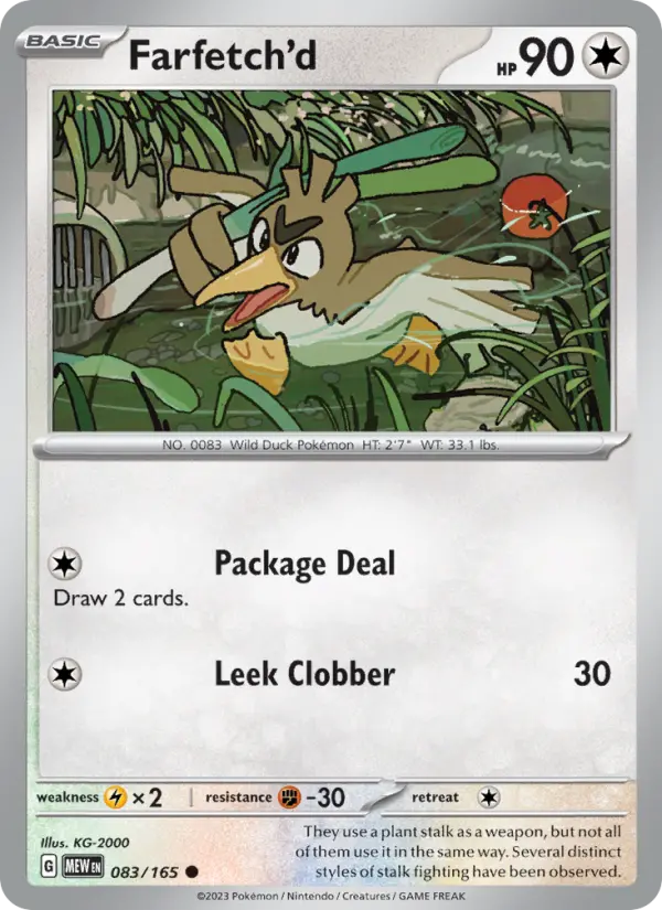 Farfetch'd - 083 - 151 - LevelupCards.nl