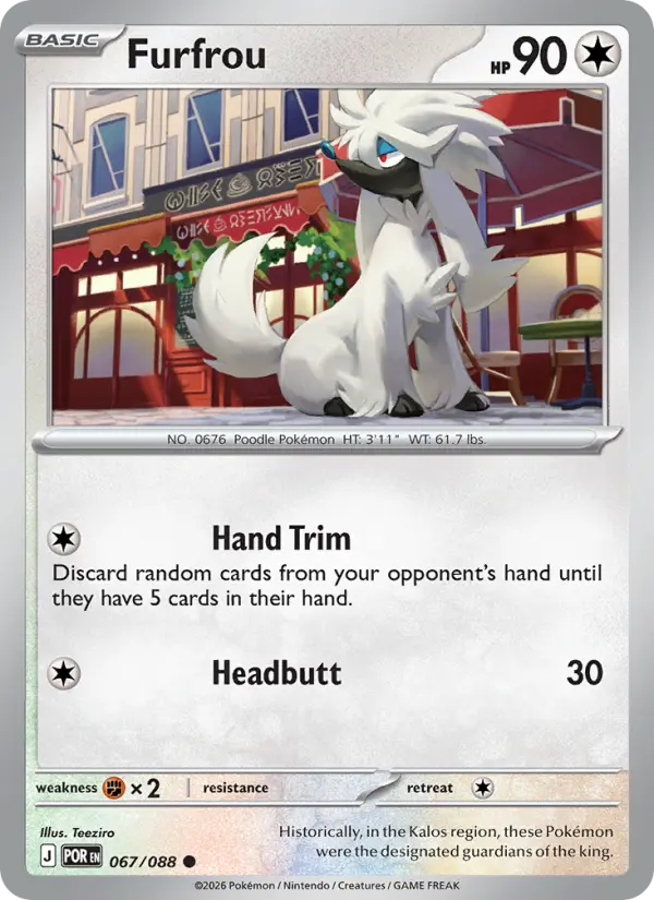 Furfrou - 067 - Perfect Order - LevelupCards.nl