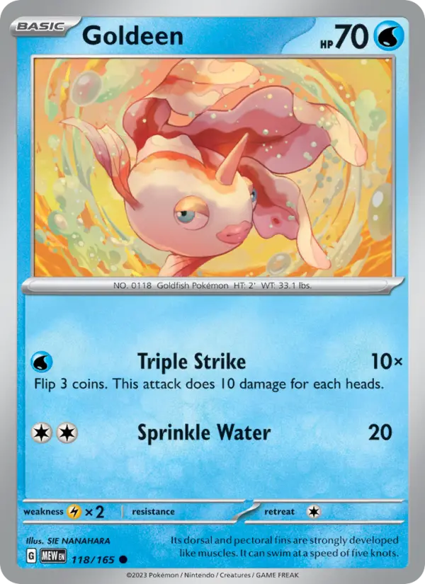 Goldeen - 118 - 151 - LevelupCards.nl