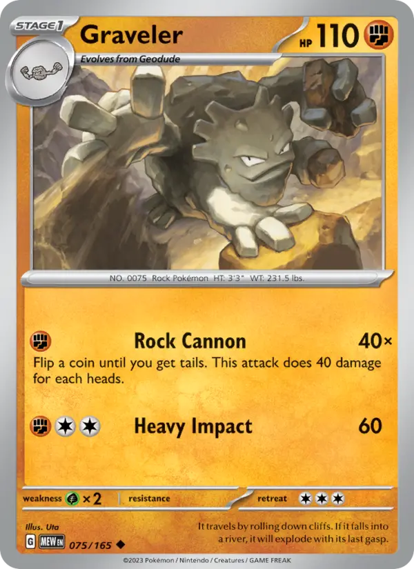 Graveler - 075 - 151 - LevelupCards.nl