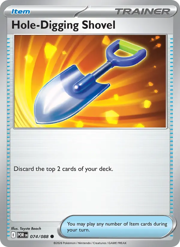 Hole-Digging Shovel - 074 - Perfect Order - LevelupCards.nl