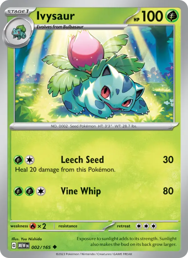 Ivysaur - 002 - 151 - LevelupCards.nl