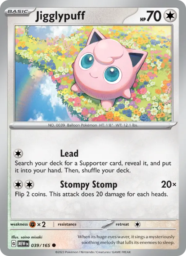 Jigglypuff - 039 - 151 - LevelupCards.nl