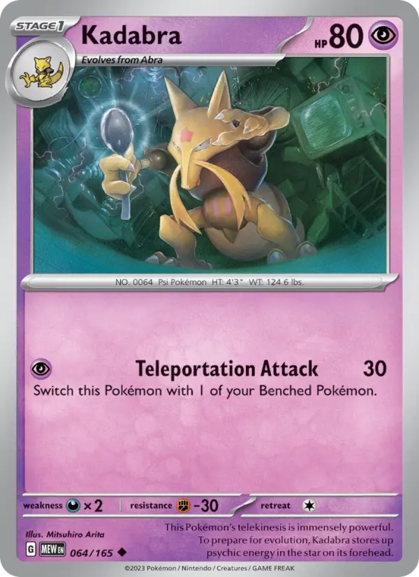 Kadabra - 064 - 151 - LevelupCards.nl