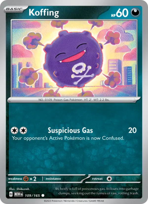 Koffing - 109 - 151 - LevelupCards.nl