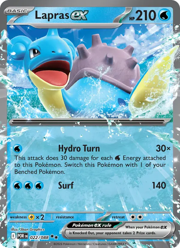 Lapras ex - 022 - Perfect Order - LevelupCards.nl