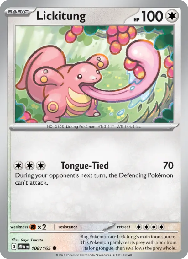 Lickitung - 108 - 151 - LevelupCards.nl