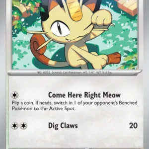 Meowth - 052 - 151 - LevelupCards.nl