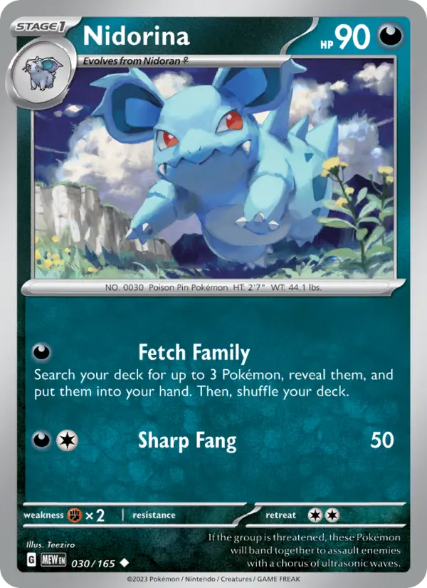 Nidorina - 030 - 151 - LevelupCards.nl