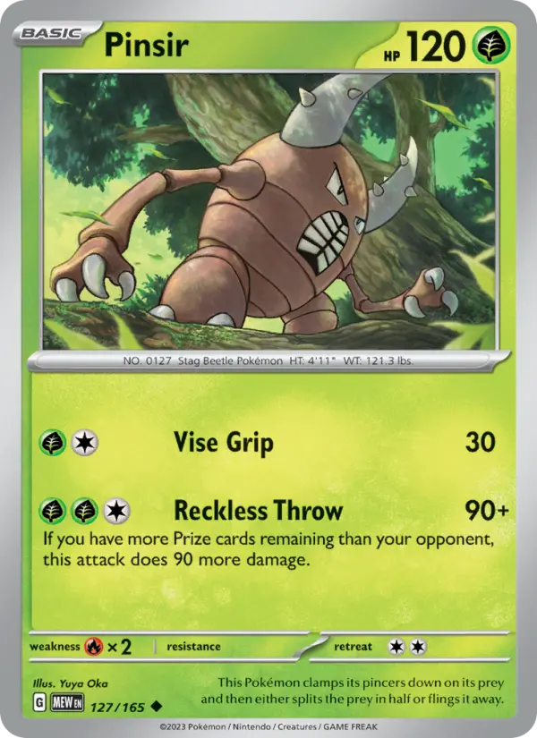 Pinsir - 127 - 151 - LevelupCards.nl