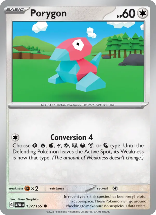 Porygon - 137 - 151 - LevelupCards.nl