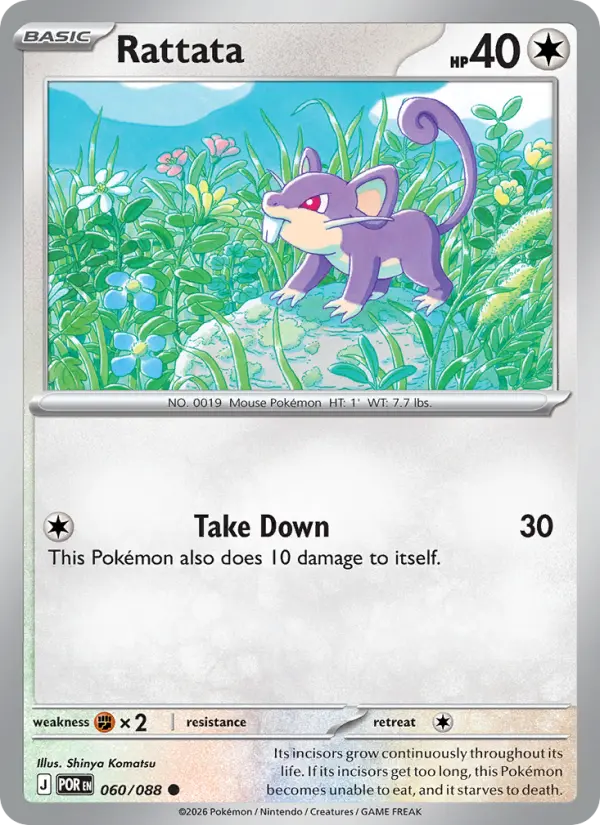 Rattata - 060 - Perfect Order - LevelupCards.nl