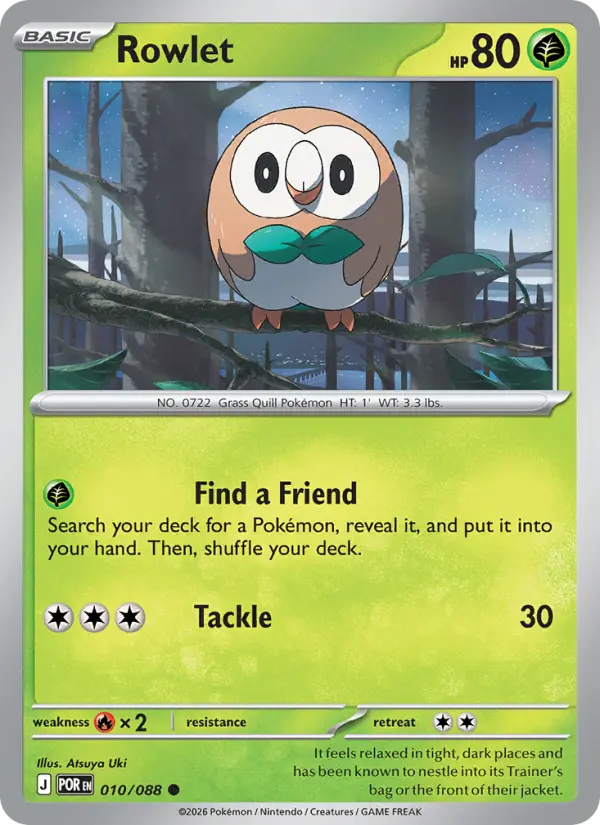 Rowlet - 010 - Perfect Order - LevelupCards.nl