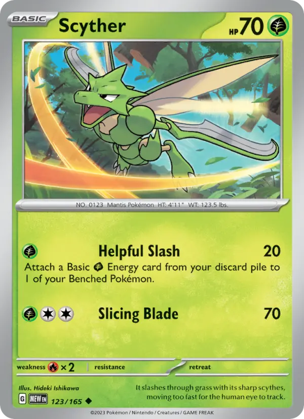 Scyther - 123 - 151 - LevelupCards.nl