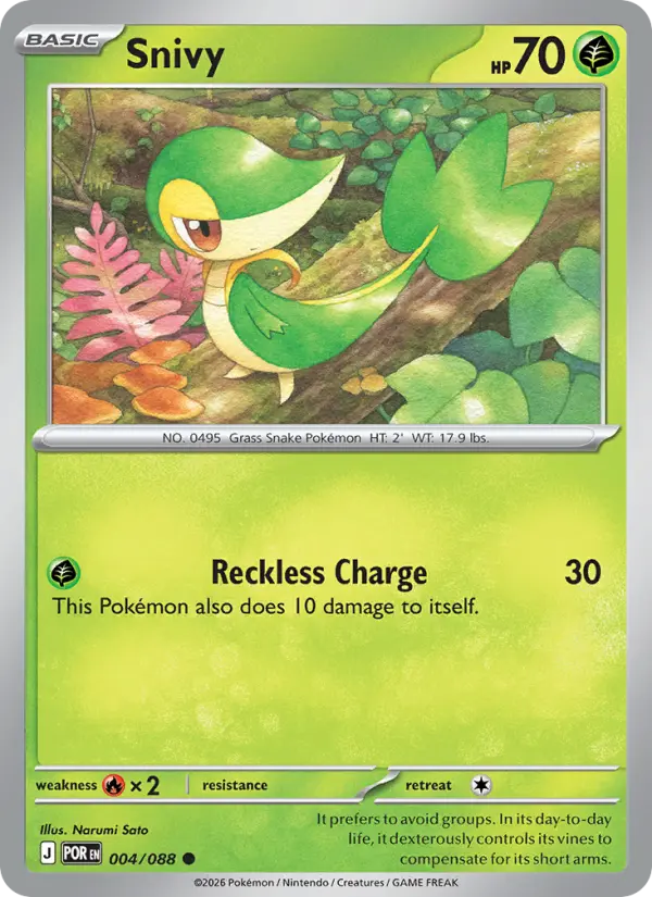 Snivy - 004 - Perfect Order - LevelupCards.nl