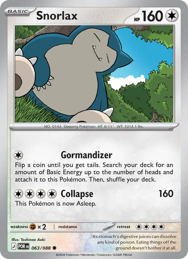 Snorlax - 063 - Perfect Order - LevelupCards.nl