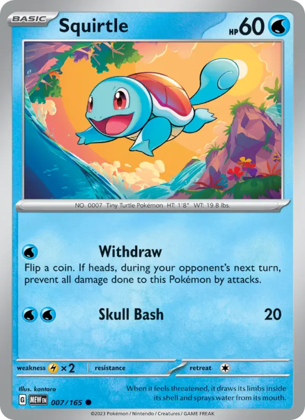 Squirtle - 007 - 151 - LevelupCards.nl