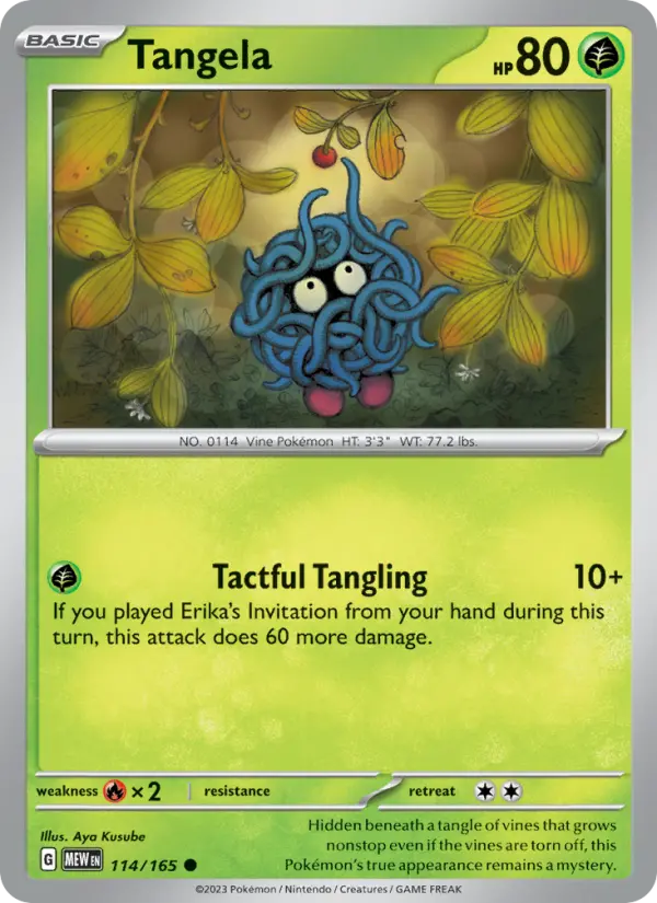 Tangela - 114 - 151 - LevelupCards.nl