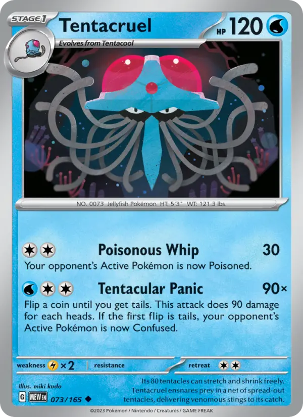 Tentacruel - 073 - 151 - LevelupCards.nl