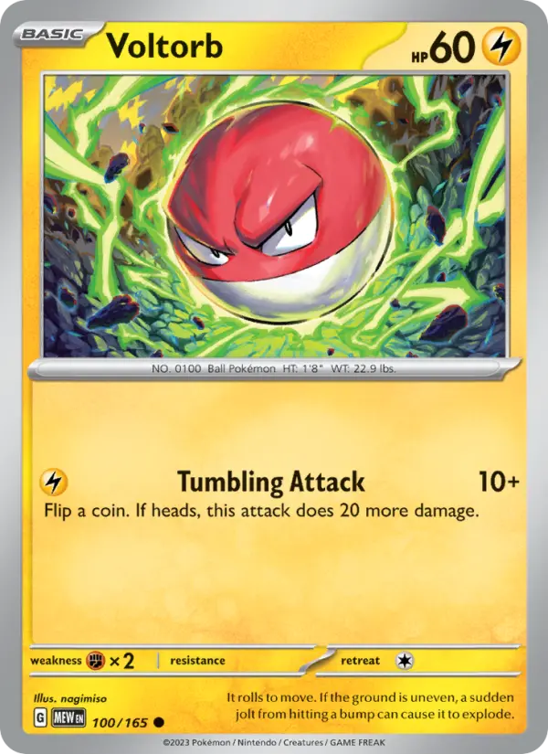 Voltorb - 100 - 151 - LevelupCards.nl