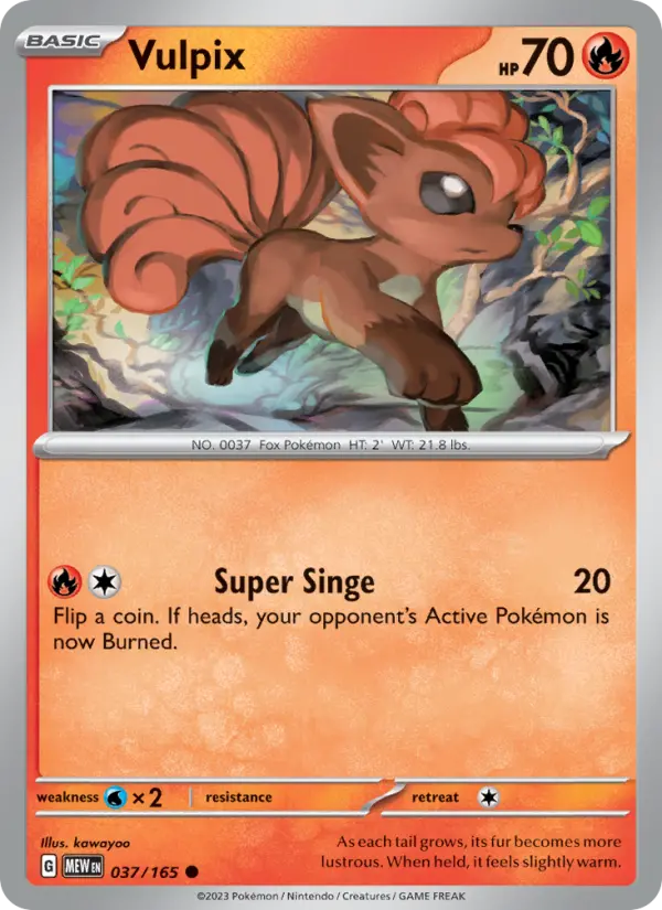 Vulpix - 037 - 151 - LevelupCards.nl