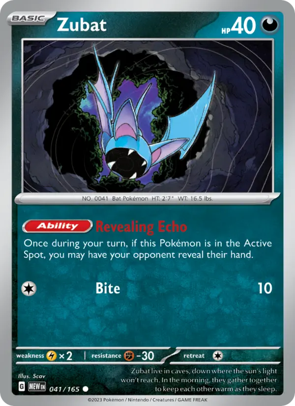 Zubat - 041 - 151 - LevelupCards.nl