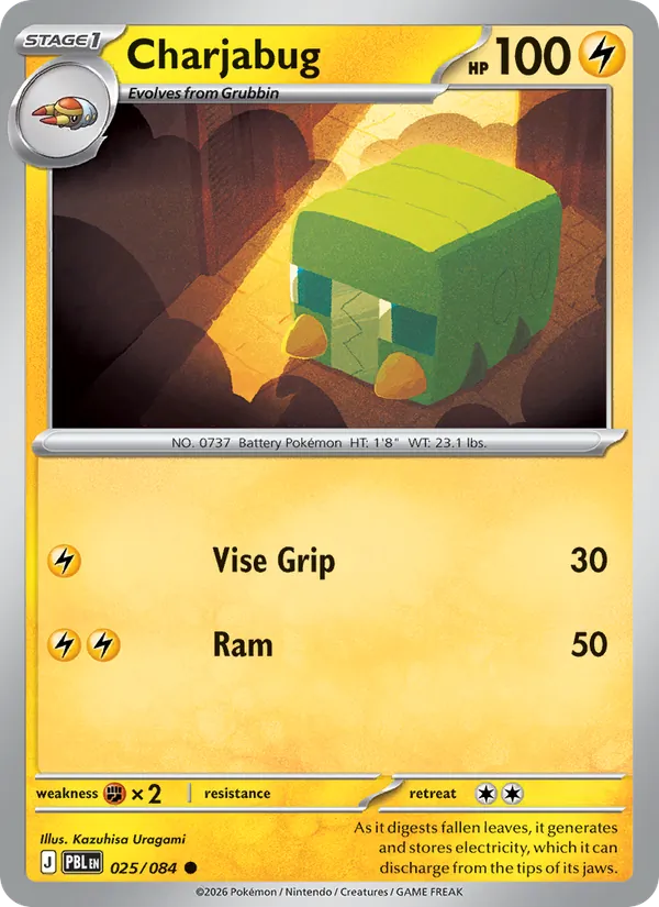 Charjabug - 025 - Pitch Black - LevelupCards.nl