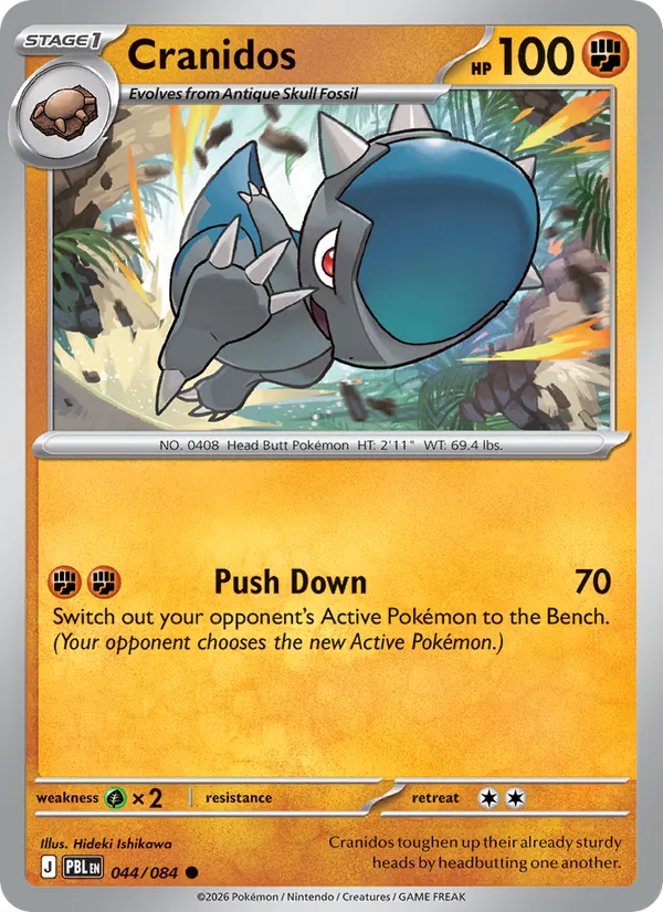 Cranidos - 044 - Pitch Black - LevelupCards.nl