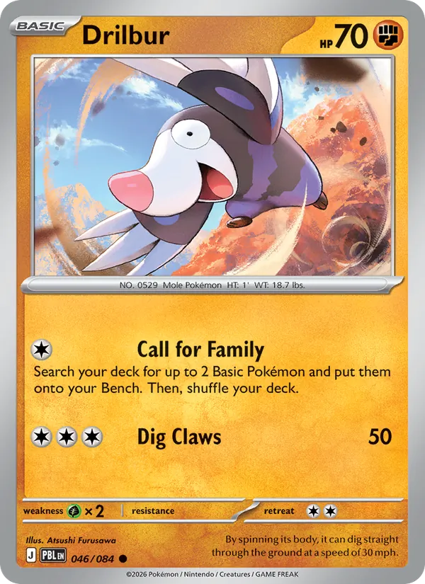 Drilbur - 046 - Pitch Black - LevelupCards.nl