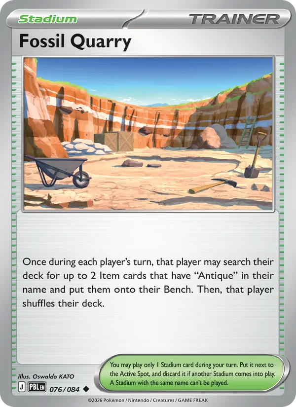 Fossil Quarry - 076 - Pitch Black - LevelupCards.nl