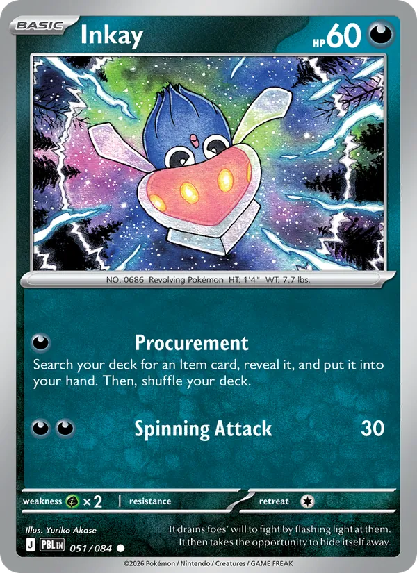Inkay - 051 - Pitch Black - LevelupCards.nl