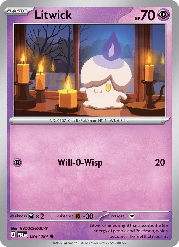 Litwick - 036 - Pitch Black - LevelupCards.nl