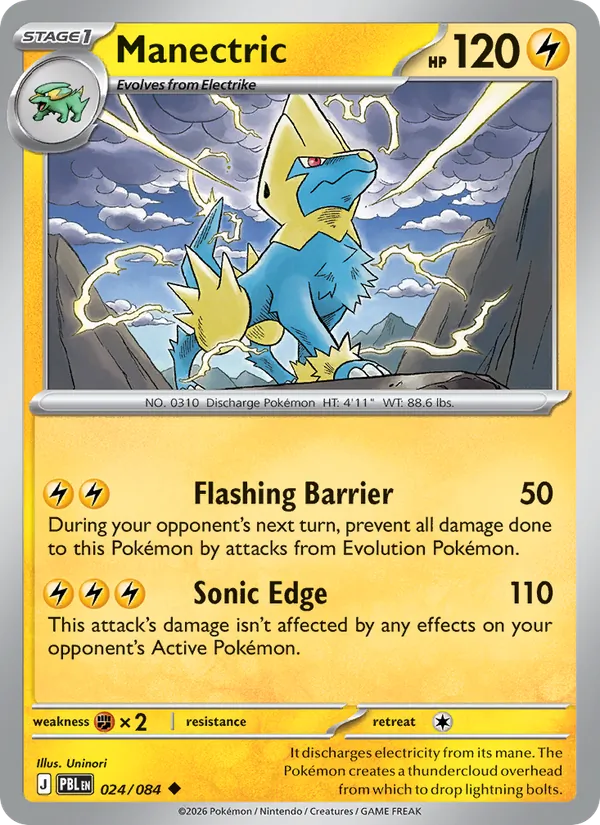 Manectric - 024 - Pitch Black - LevelupCards.nl