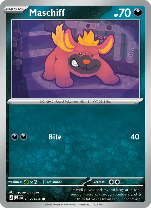 Maschiff - 057 - Pitch Black - LevelupCards.nl