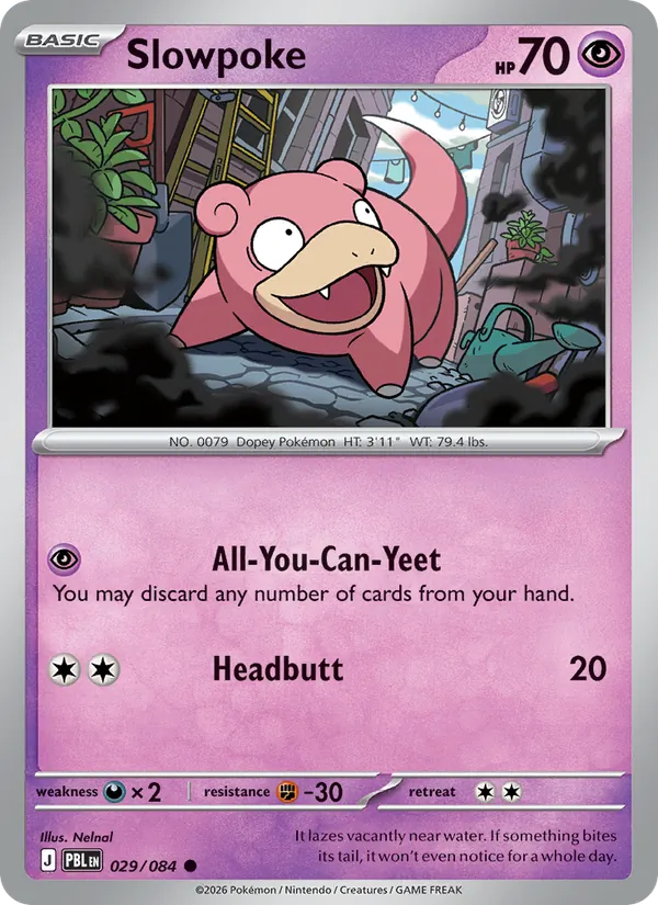 Slowpoke - 029 - Pitch Black - LevelupCards.nl
